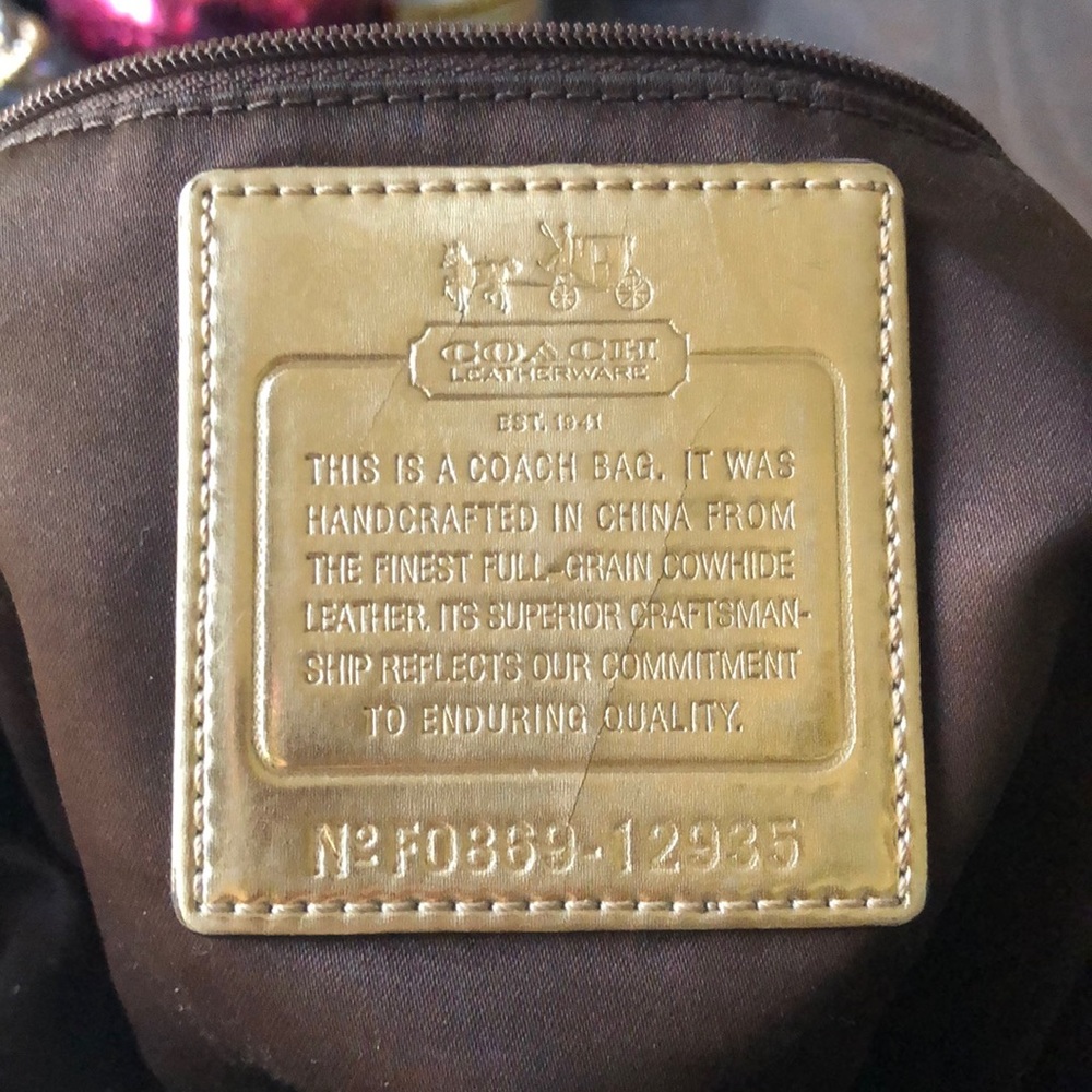 Coach Madison Julianne Teal leather handbag - Picture 3 of 16